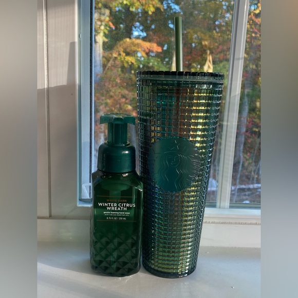 Starbucks New Fall 2022 Studded Tumbler with bath & Body foaming hand soap